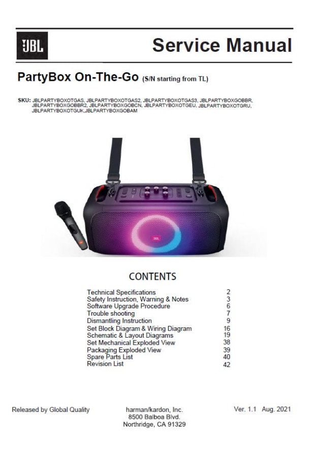 Partybox On-The-Go (SN starting from TL) Ver.1.1